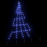 Arbre de Noël LED avec piquets au sol Bleu 182 cm Métal 512691512691