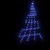 Arbre de Noël LED avec piquets au sol Bleu 182 cm Métal 512691512691