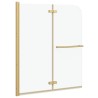 Enceinte de Douche Doré 120 x 140 cm Verre ESG et aluminium 512697512697