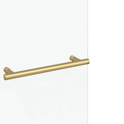 Enceinte de Douche Doré 95 x 140 cm Verre ESG et aluminium 512698512698