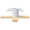 Pied de Sapin de Noël 1.73 Blanc 50 x 50 x 16 cm Pin massif 512706512706