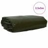 Bâche 650g / m² Vert olive 3,5 x 5 m Toile avec revêtement en PVC 512717512717