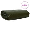 Bâche 650g / m² Vert olive 4 x 8 m Toile avec revêtement en PVC 512727512727