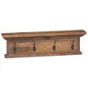 Porte-manteau mural Naturel 70 x 10 x 20 cm Bois de teck massif 512734512734