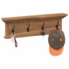 Porte-manteau mural Naturel 70 x 10 x 20 cm Bois de teck massif 512734512734