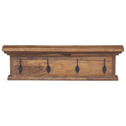 Porte-manteau mural Naturel 70 x 10 x 20 cm Bois de teck massif 512734512734