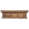 Porte-manteau mural Naturel 70 x 10 x 20 cm Bois de teck massif 512734512734