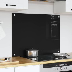 Crédence de cuisine Noir 80 x 60 cm verre trempé 512735512735