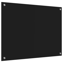 Crédence de cuisine Noir 80 x 60 cm verre trempé 512735512735