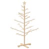 Arbre de Noël en bois Naturel 125 cm Bois de pin massif 512736512736