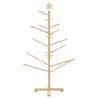 Arbre de Noël en bois Naturel 125 cm Bois de pin massif 512736512736