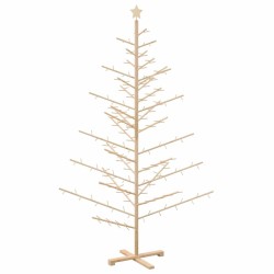 Arbre de Noël en bois Naturel 210 cm Bois de pin massif 512737512737
