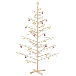 Arbre de Noël en bois Naturel 210 cm Bois de pin massif 512737512737