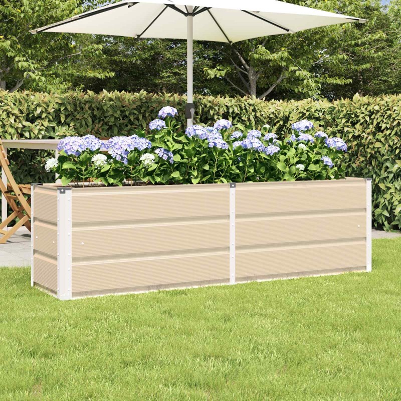 Jardinière Ivoire 160 x 40 x 45 cm Acier 512738512738