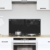 Crédence de cuisine Noir 80 x 40 cm verre trempé 512739512739