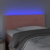  Tête de lit à LED Rose 80x5x78/88 cm Velours 