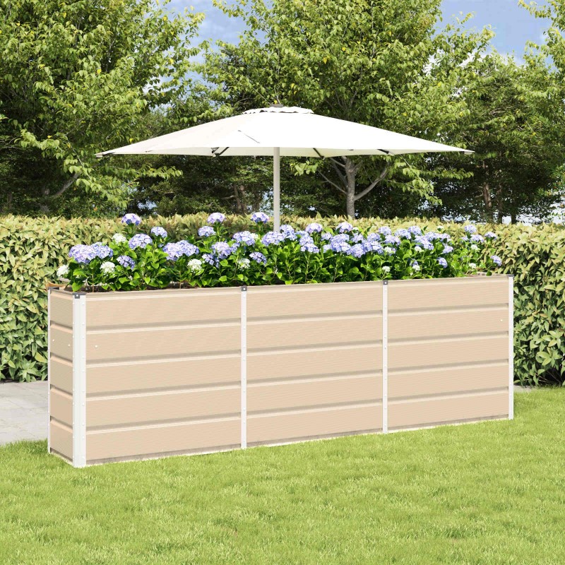 Jardinière Ivoire 240 x 40 x 75 cm Acier 512743512743