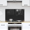 Crédence de cuisine Noir 80 x 50 cm verre trempé 512744512744