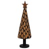 Sapin de Noël avec support Marron 149 cm Bois de teck solide 512746512746
