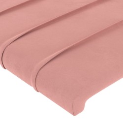  Tête de lit à LED Rose 80x5x78/88 cm Velours 