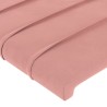  Tête de lit à LED Rose 80x5x78/88 cm Velours 
