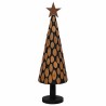 Sapin de Noël avec support Marron 149 cm Bois de teck solide 512746512746