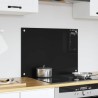 Crédence de cuisine Noir 70 x 50 cm verre trempé 512747512747