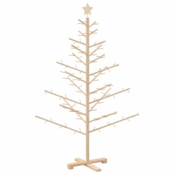 Arbre de Noël en bois Naturel 150 cm Bois de pin massif 512748512748