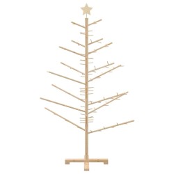 Arbre de Noël en bois Naturel 150 cm Bois de pin massif 512748512748