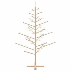 Arbre de Noël en bois Naturel 150 cm Bois de pin massif 512748512748