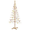 Arbre de Noël en bois avec support Marron 210 cm Bambou 512749512749