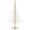 Arbre de Noël en bois avec support Marron 210 cm Bambou 512749512749