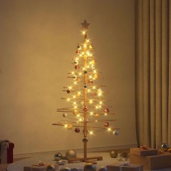 Arbre de Noël en bois avec support Marron 150 cm Bambou 512750512750