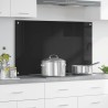 Crédence de cuisine Noir 100 x 60 cm verre trempé 512751512751