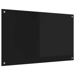 Crédence de cuisine Noir 100 x 60 cm verre trempé 512751512751