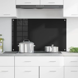 Crédence de cuisine Noir 100 x 60 cm verre trempé 512751512751