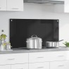Crédence de cuisine Noir 100 x 50 cm verre trempé 512752512752