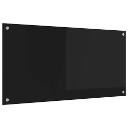 Crédence de cuisine Noir 100 x 50 cm verre trempé 512752512752