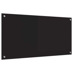 Crédence de cuisine Noir 100 x 50 cm verre trempé 512752512752