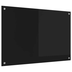 Crédence de cuisine Noir 90 x 60 cm verre trempé 512754512754