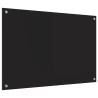 Crédence de cuisine Noir 90 x 60 cm verre trempé 512754512754