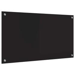 Crédence de cuisine Noir 90 x 50 cm verre trempé 512755512755