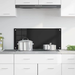 Crédence de cuisine Noir 90 x 40 cm verre trempé 512756512756