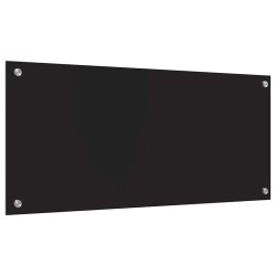 Crédence de cuisine Noir 90 x 40 cm verre trempé 512756512756