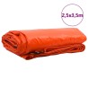 Bâche 650g / m² Orange 2,5 x 3,5 m Toile avec revêtement en PVC 512763512763