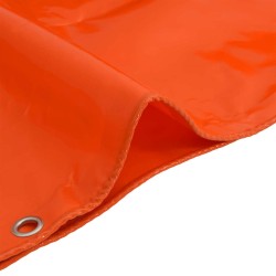 Bâche 650g / m² Orange 4 x 7 m Toile avec revêtement en PVC 512767512767