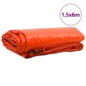 Bâche 650g / m² Orange 1,5 x 6 m Toile avec revêtement en PVC 512769512769