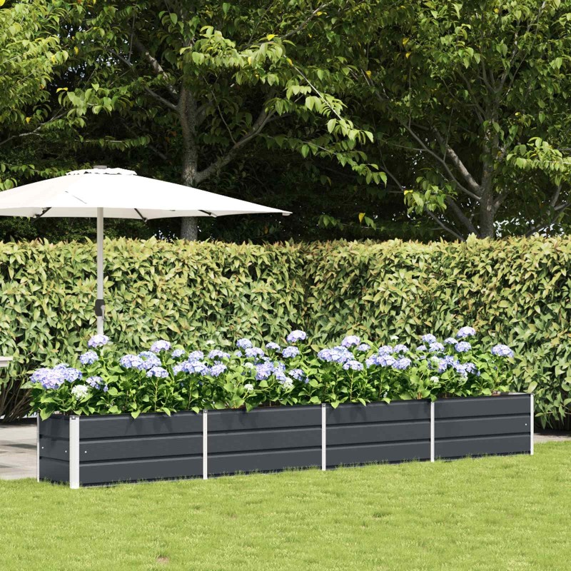Jardinière Anthracite 385 x 50 x 45 cm Acier galvanisé 512775512775