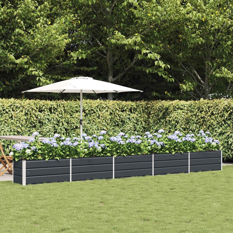 Jardinière Anthracite 480 x 50 x 45 cm Acier galvanisé 512777512777