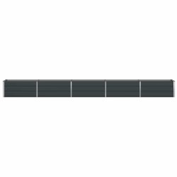 Jardinière Anthracite 480 x 50 x 45 cm Acier galvanisé 512777512777